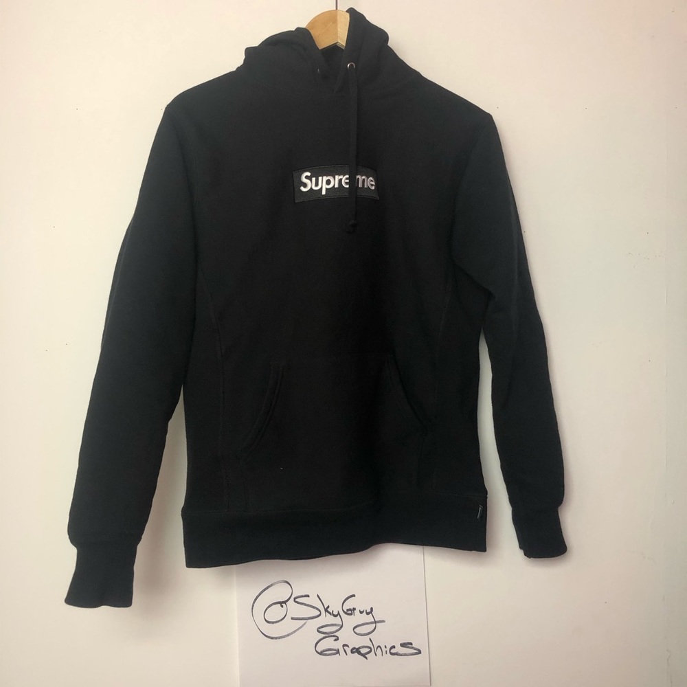 Supreme Black Box Logo Hoodie